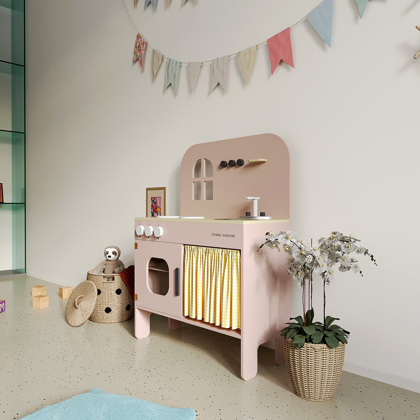 Montessori Ahşap Mutfak Oyuncak Doğal ve Güvenli Eğitici ( Türkiyeden Gönderim )