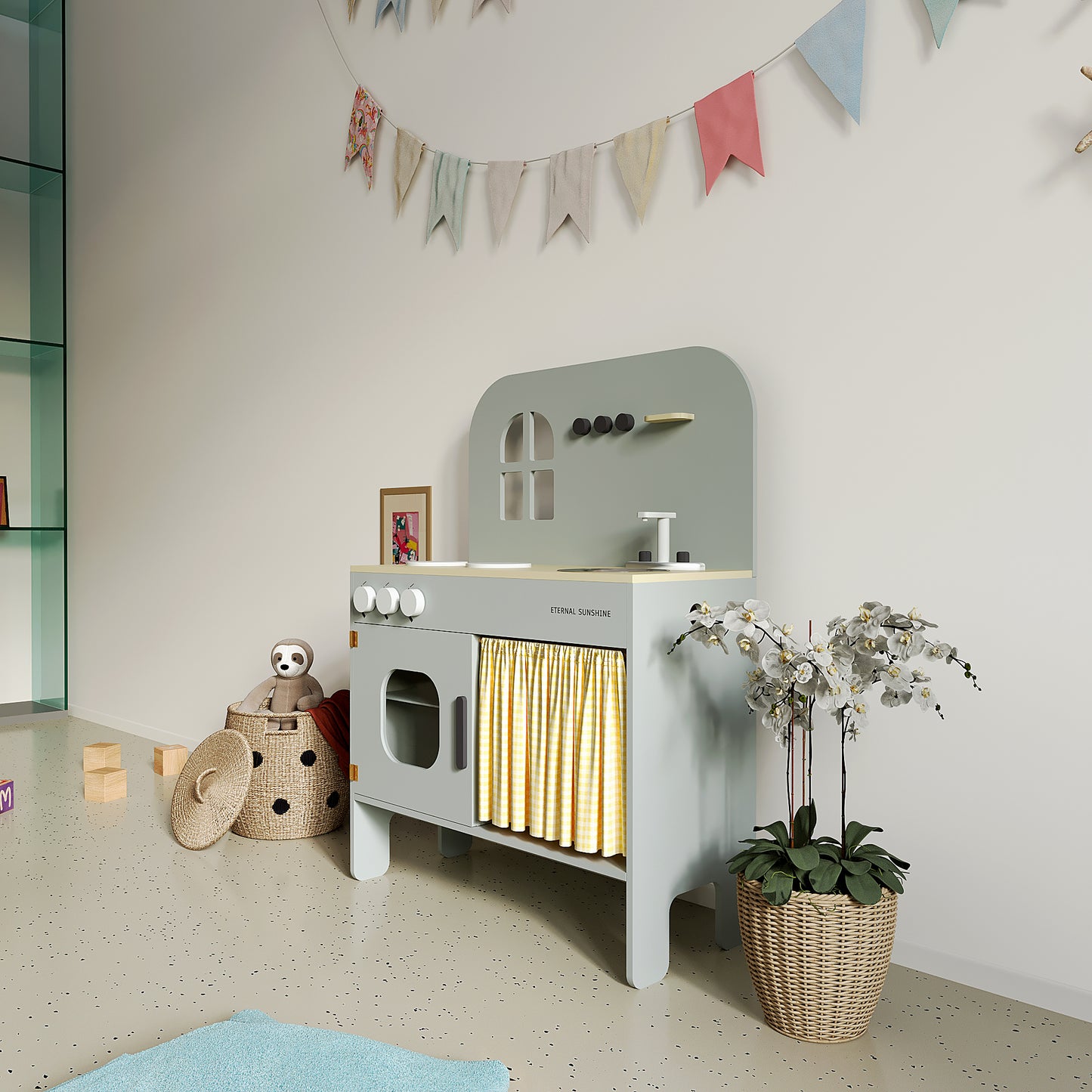Montessori Ahşap Mutfak Oyuncak Doğal ve Güvenli Eğitici ( Türkiyeden Gönderim )