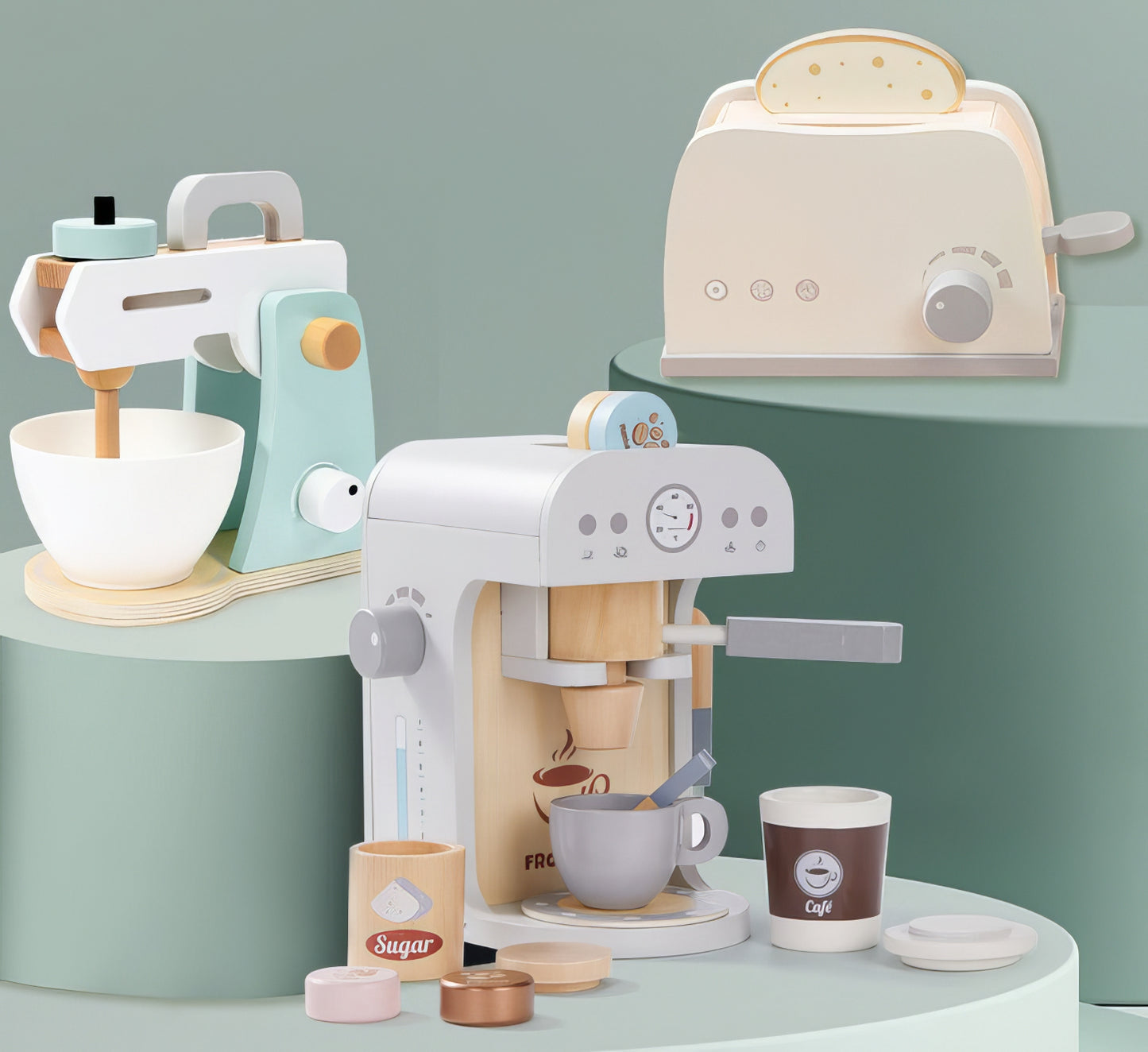 Montessori Ahşap Blender Frogprin – Eğlenceli Smoothie Zamanı!