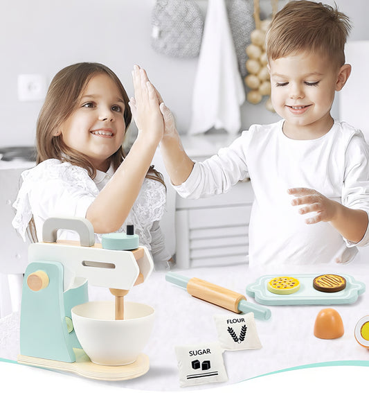 Montessori Ahşap Blender Frogprin – Eğlenceli Smoothie Zamanı!