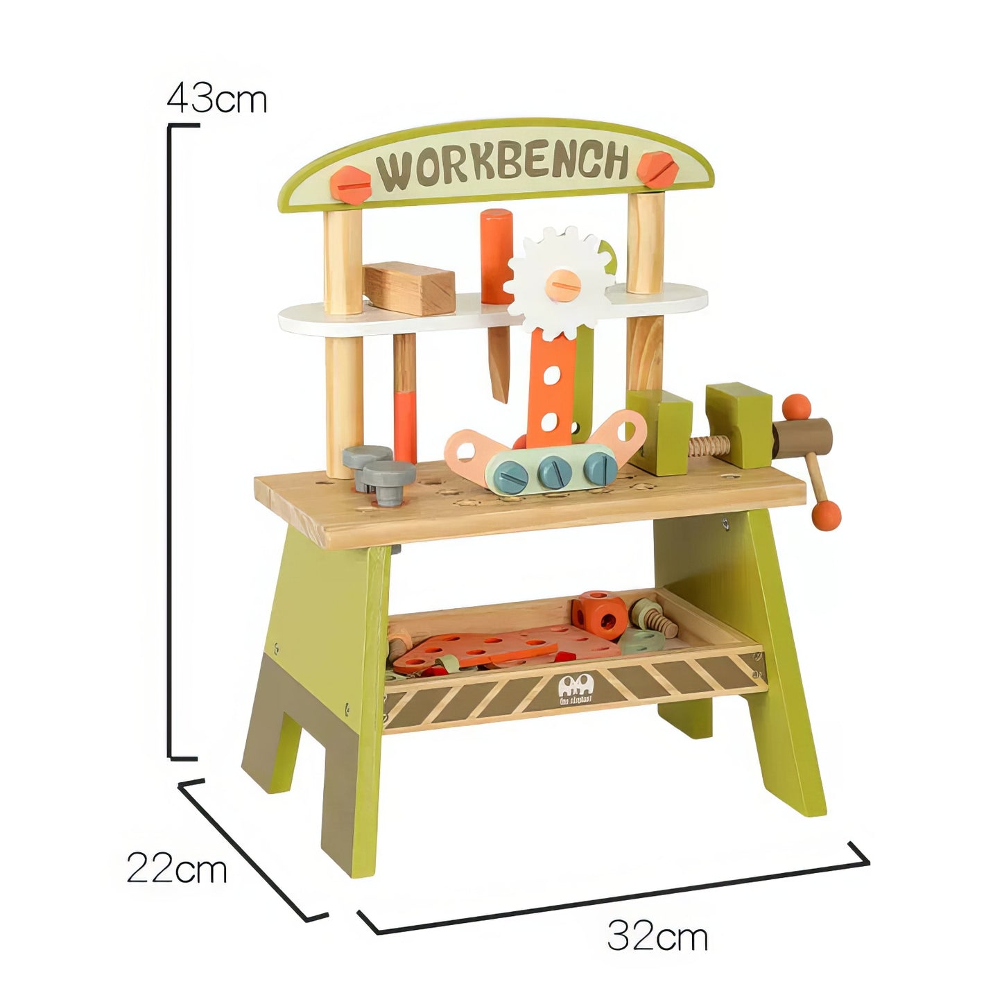 Montessori Ahşap Tamir Standı Seti – Eğitici ve Fonksiyonel Oyun Takımı