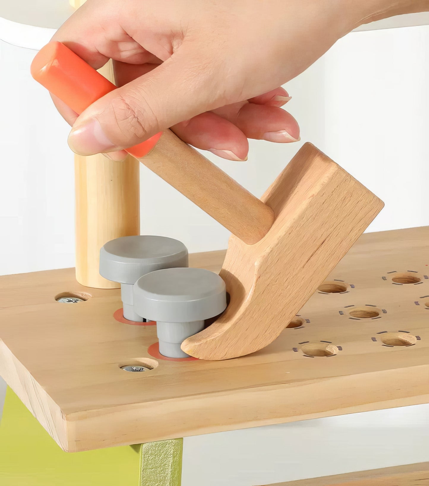 Montessori Ahşap Tamir Standı Seti – Eğitici ve Fonksiyonel Oyun Takımı