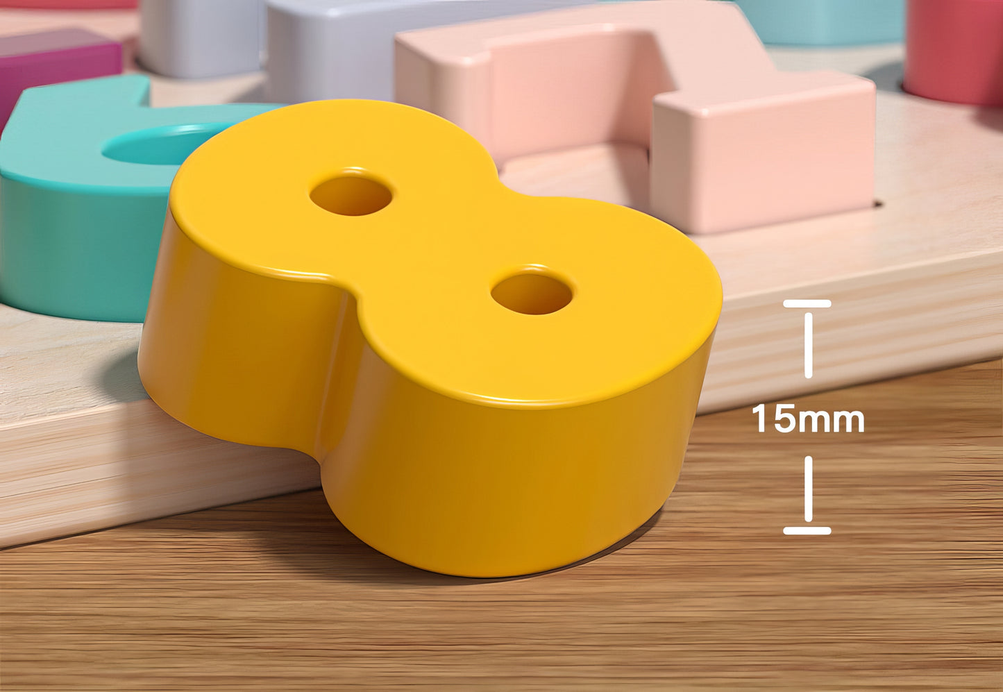 Okul Öncesi İçin Ahşap Harf & Rakam Eğitim Seti – Montessori Tarzı