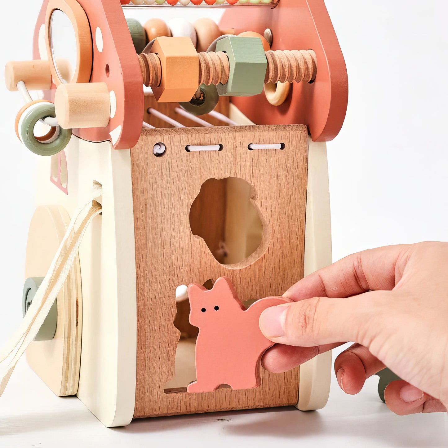 Montessori Ahşap Aktivite ve Müzik Kutusu – Eğlence ve Gelişim Bir Arada!