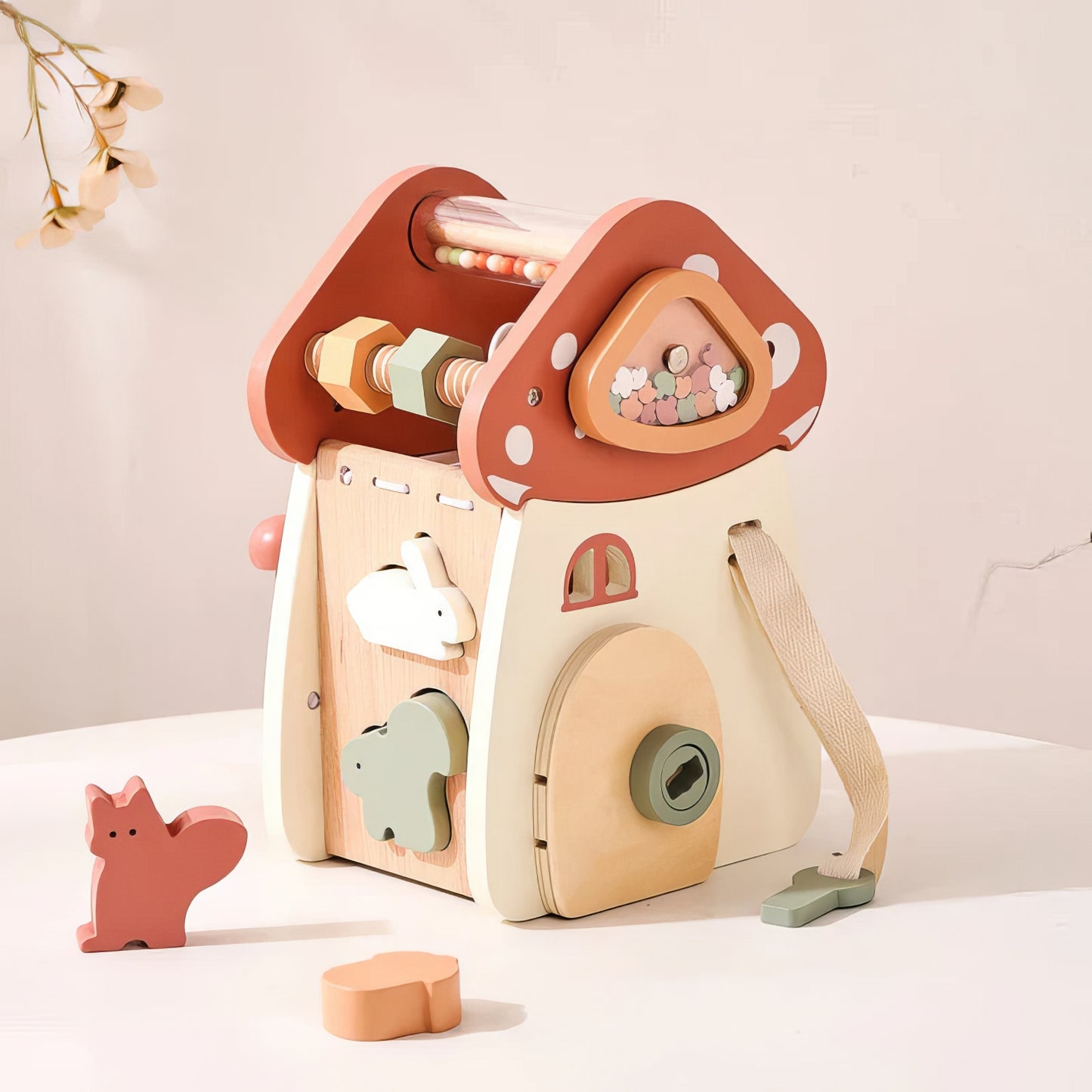Montessori Ahşap Aktivite ve Müzik Kutusu – Eğlence ve Gelişim Bir Arada!