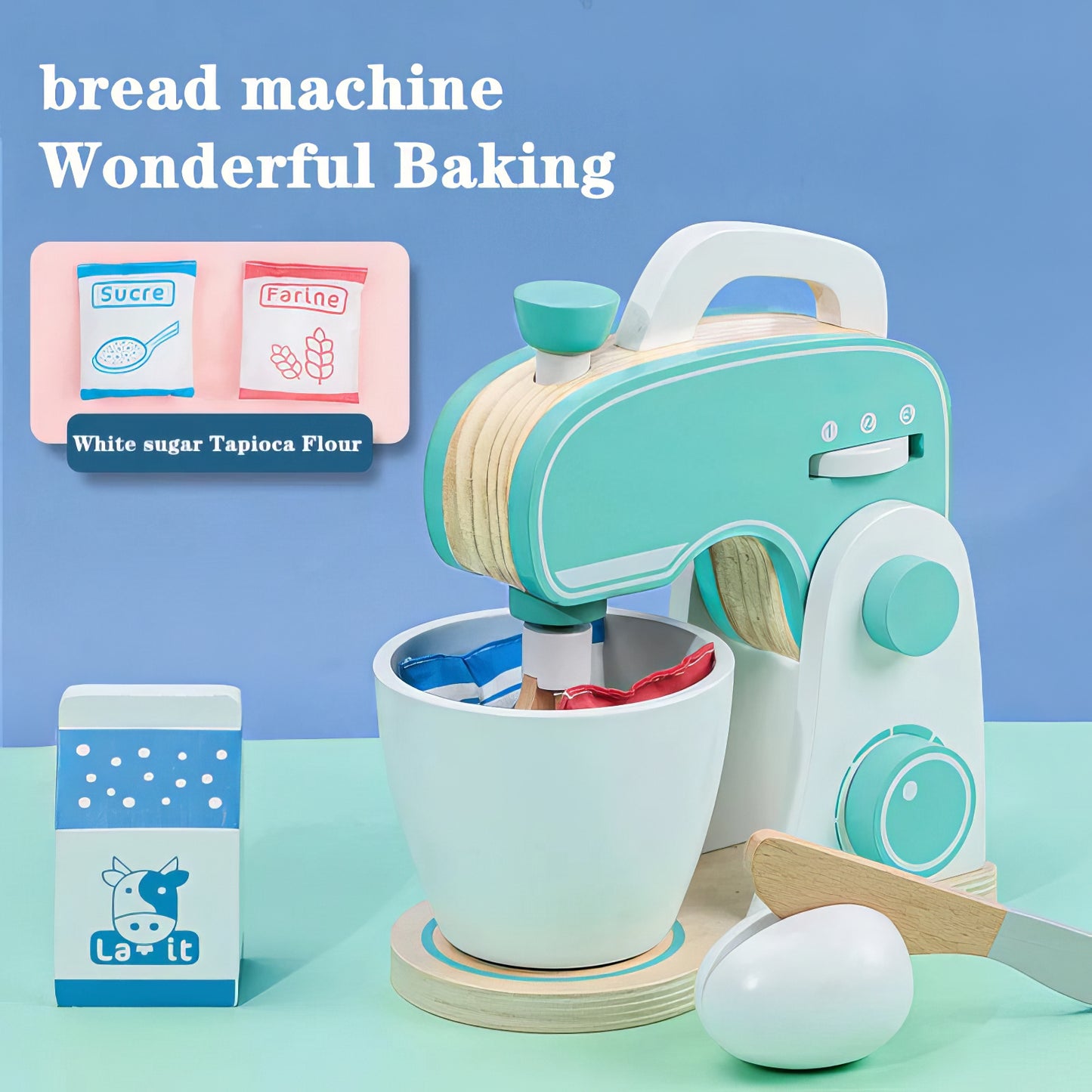 Montessori Ahşap Blender & Kahve Makinesi Seti – Minik Şefler İçin İkili Mutfak Eğlencesi