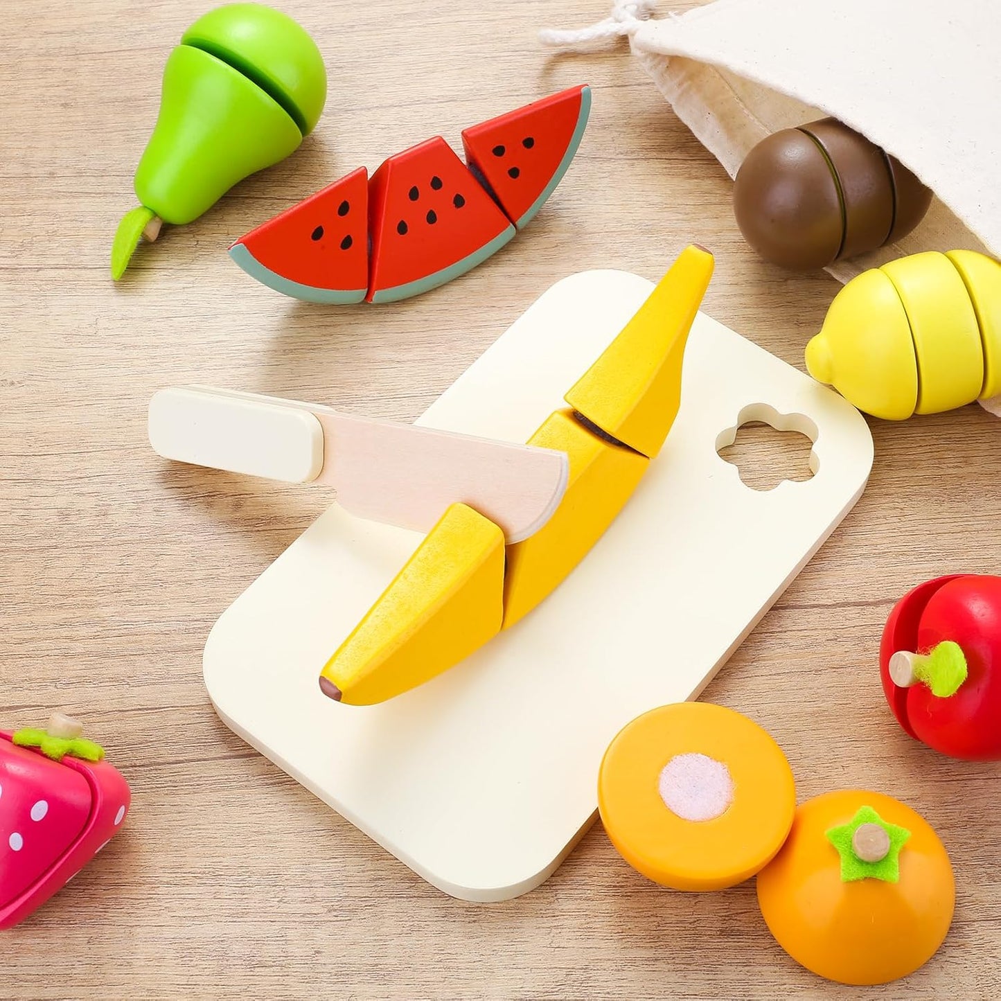 Montessori Ahşap Meyve Seti (Umu)