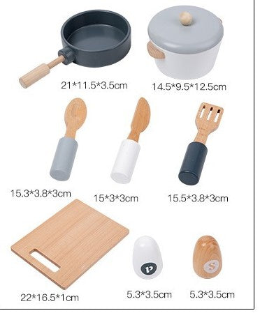 TÜRKİYEYE GÖNDERİMİ YOKTUR /Montessori Ahşap Mutfak Seti