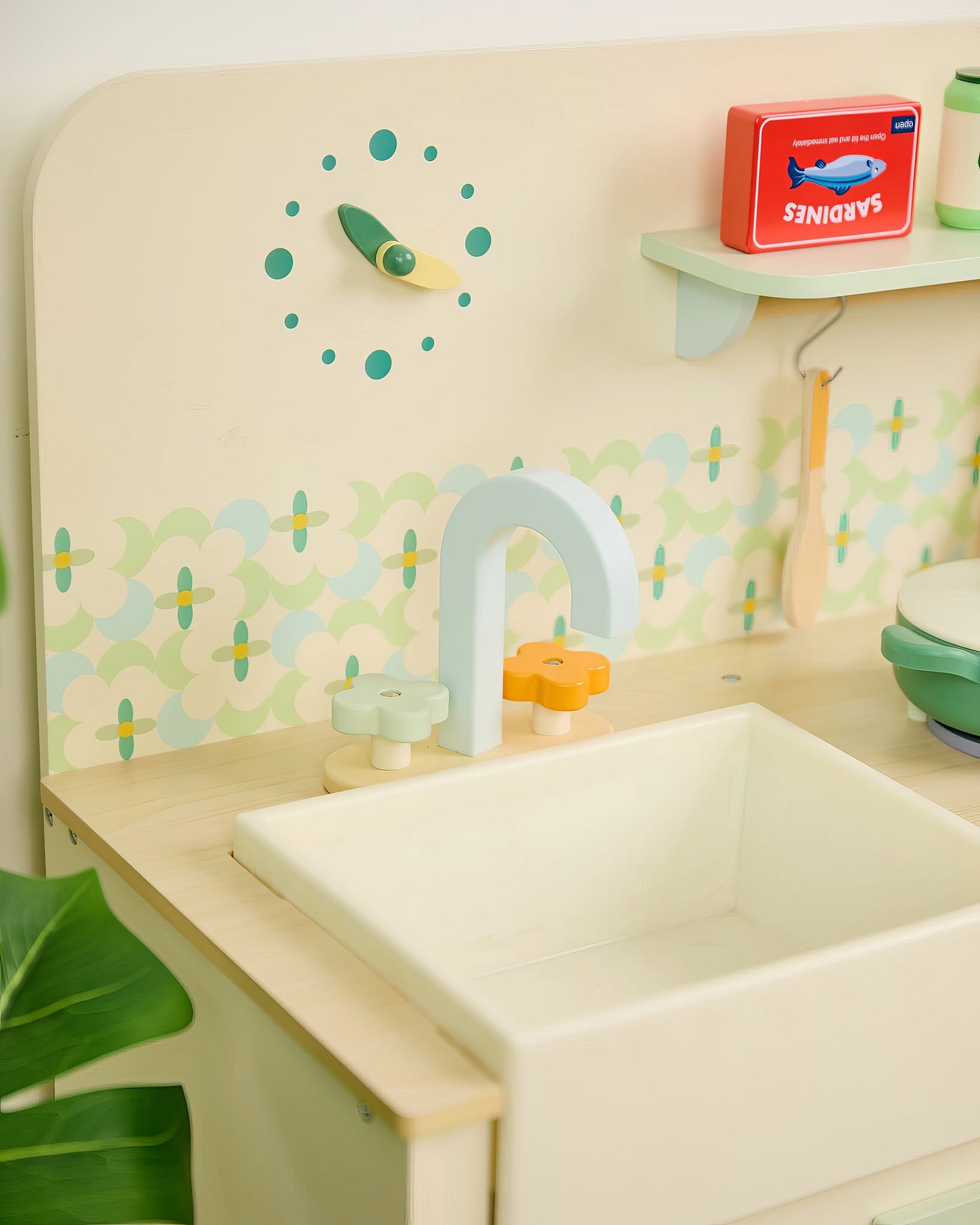 Ahşap Oyuncak Mutfak Seti - Aksesuarlı & Fırınlı (14 Parça)