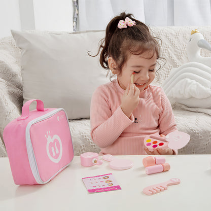 Montessori 12 Parçalı Ahşap Güzellik ve Makyaj Çantası