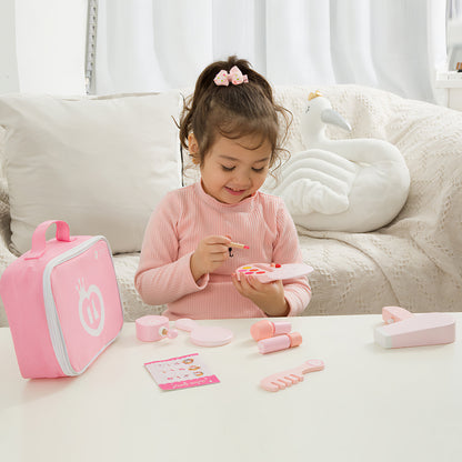 Montessori 12 Parçalı Ahşap Güzellik ve Makyaj Çantası