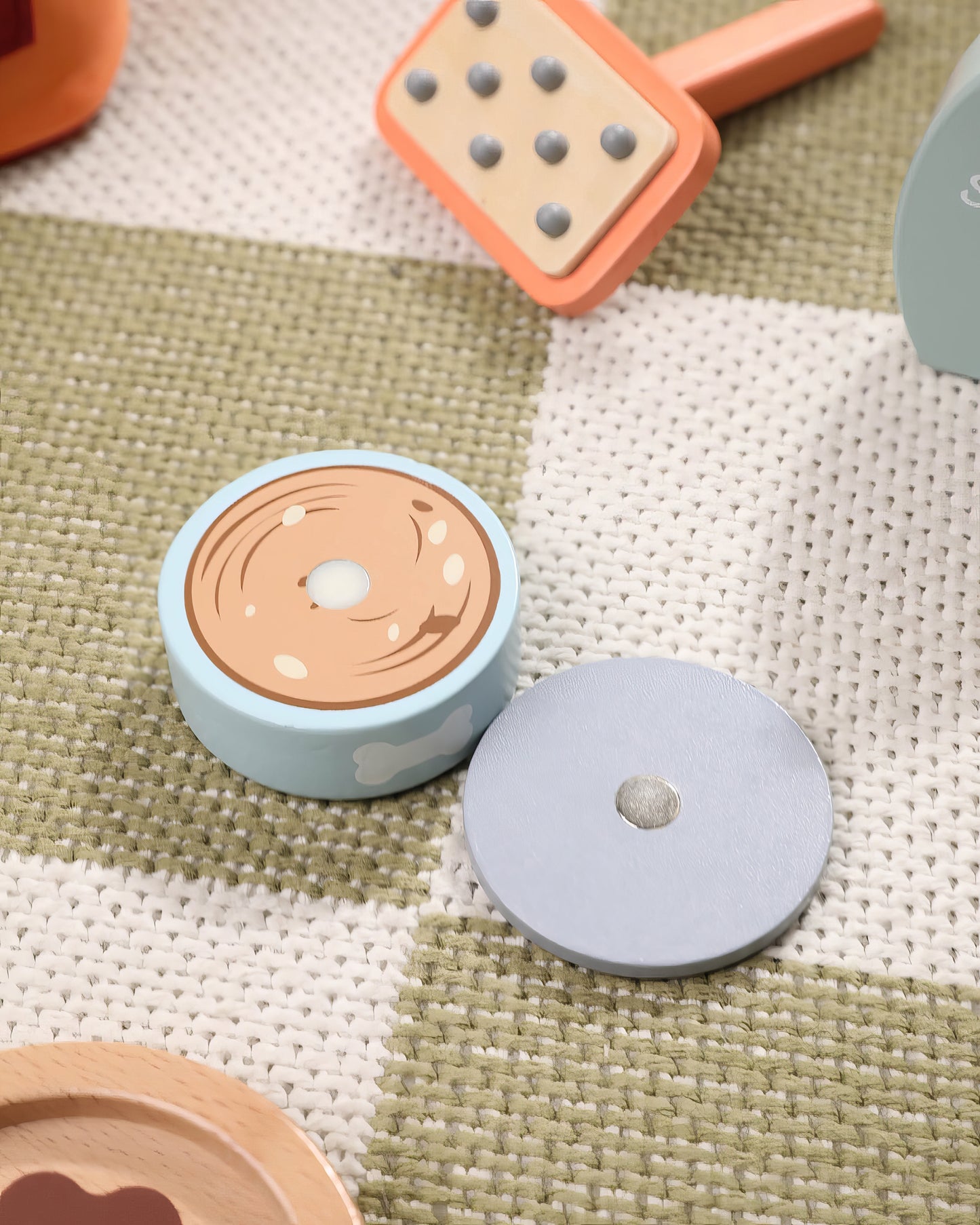 Ahşap Veteriner Seti ve Taşıma Çantası - Hayvan Bakım Oyunu (15 Parça)