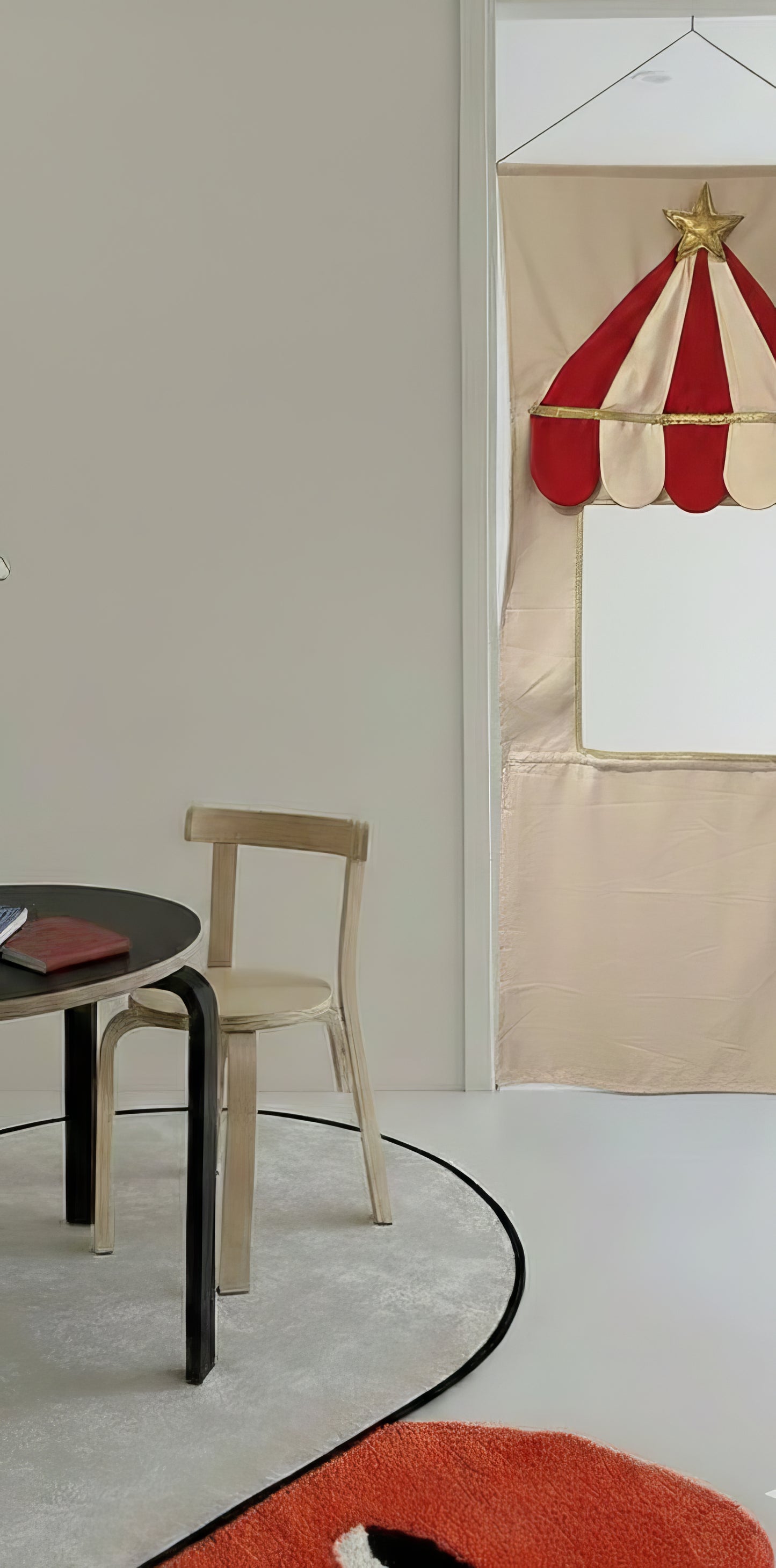 Sirk Temalı Çocuk Kapı Tiyatrosu, Katlanabilir Kumaş Oyun Evi, Hayali Oyun Oyuncağı, Montessori Oda Dekoru, Taşınabilir Tiyatro Sahnesi(Kişiselleştirilebilir)