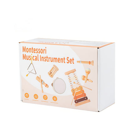 Montessori Ahşap 7 Parça Müzikal Enstrüman Seti – Ritim, Eğlence ve Gelişim Bir Arada!