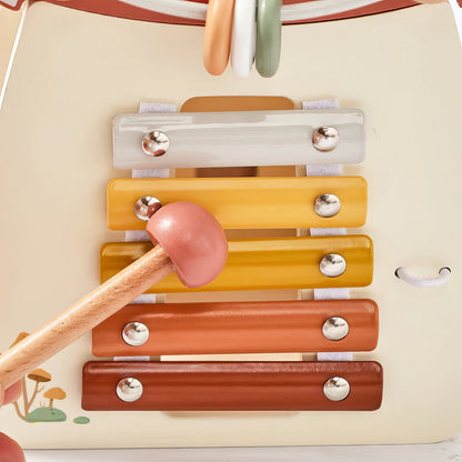 Montessori Ahşap Aktivite ve Müzik Kutusu – Eğlence ve Gelişim Bir Arada!