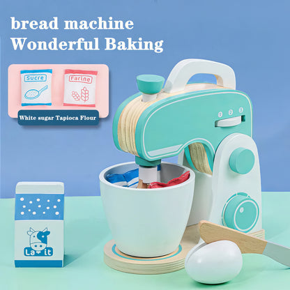 Montessori Ahşap Blender & Kahve Makinesi Seti – Minik Şefler İçin İkili Mutfak Eğlencesi