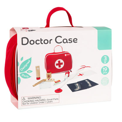 19 Parçalı Ahşap Doktor Çantası Oyun Seti