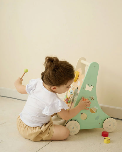 Montessori Orman Temalı Çok Fonksiyonlu Ahşap Yürüme Arkadaşı
