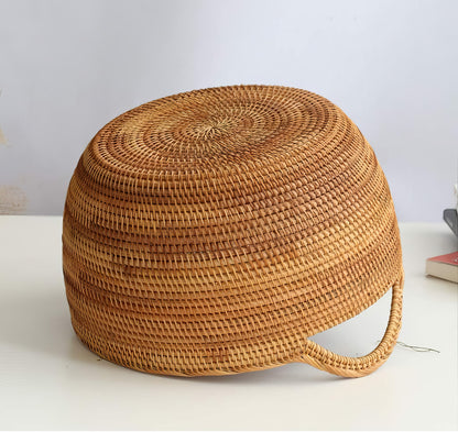 Rattan Büyük Boy Kulplu Sepet & Çok Amaçlı Düzenleyici Organizer