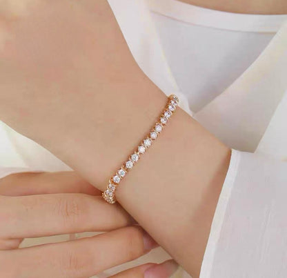 Xuping Çelik Bileklik Shine Taşlı Bileklik Işıltılı  Model Eternal Sunshine