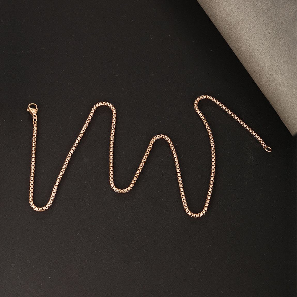 Xuping Çelik Kalın Kolye Kadın Linea Rose Taşlı Kolye Işıltılı  Model Eternal Sunshine