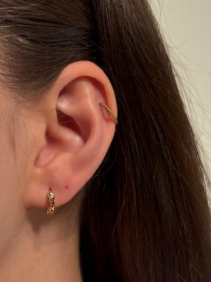 Xuping Çelik Küpe Riva Rose Küpe Işıltılı Halka Model Eternal Sunshine