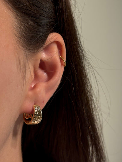 Xuping Çelik Küpe Kadın Vera Rose Küpe Işıltılı Halka Model Eternal Sunshine