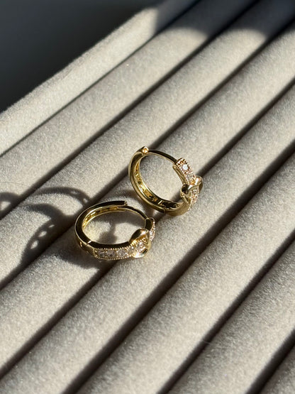 Xuping Çelik Küpe Kadın Amour Taşlı Küpe Işıltılı Halka Model Eternal Sunshine