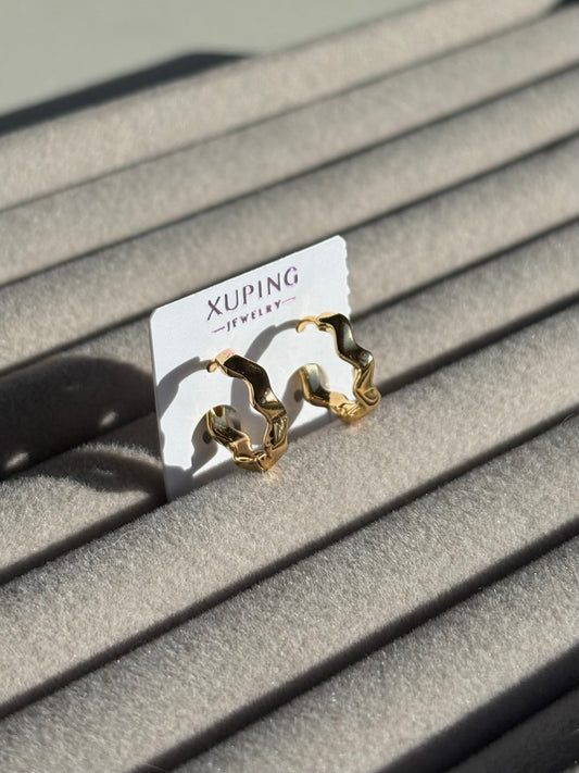 Xuping Çelik Küpe Kadın Nami Küpe Işıltılı Halka Model Eternal Sunshine