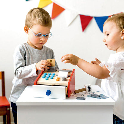 Montessori Ahşap Yazarkasa Set