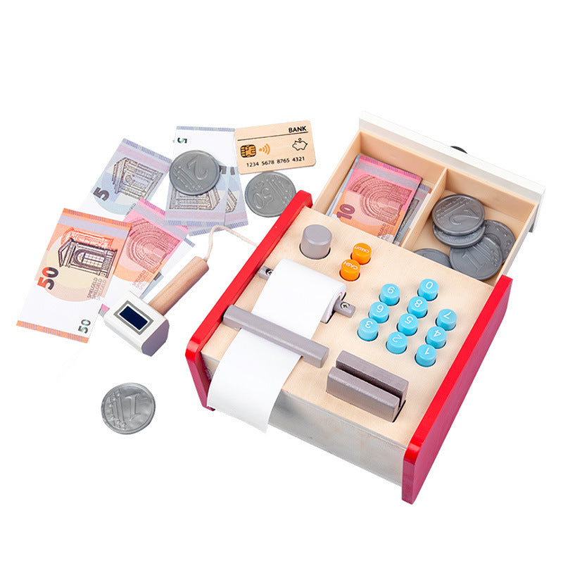 Montessori Ahşap Yazarkasa Set