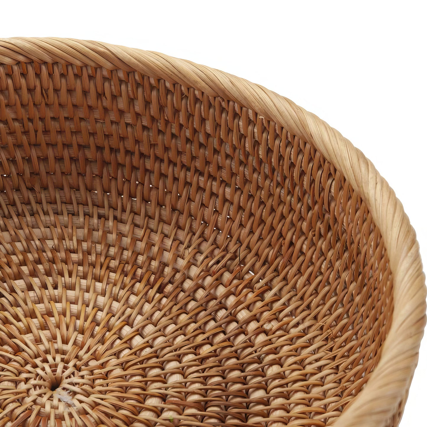 Yuvarlak Rattan Tepsi Organizer & Çok Amaçlı Dekoratif Düzenleyici M