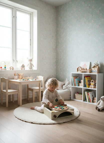 TR/ Montessori Ahşap Fırınlı Pizza Oyuncak Seti - 13 Parça Eğitici Mutfak Oyunu (3 Yaş+)Türkiyeden Gönderim