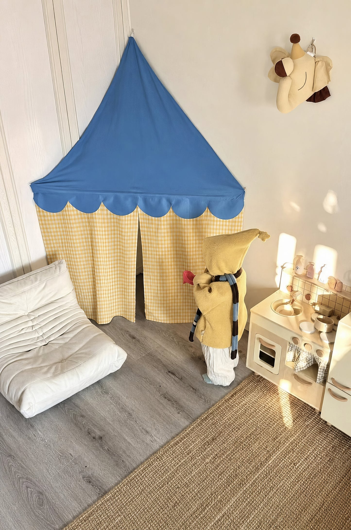 Çocuk Oyun Çadırı Montessori Oyun Evi Kumaş Çocuk Çadırı