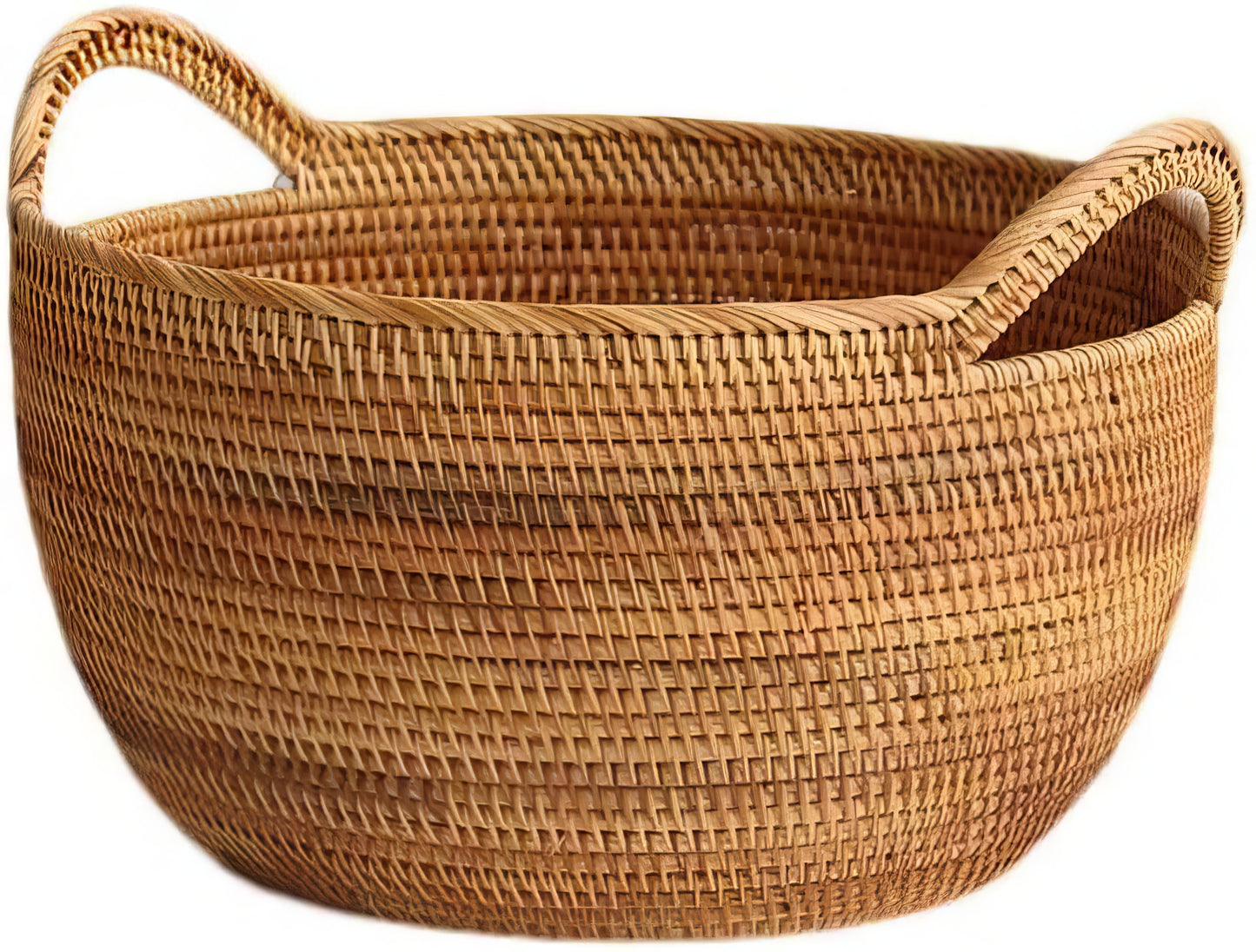 Rattan Büyük Boy Kulplu Sepet & Çok Amaçlı Düzenleyici Organizer