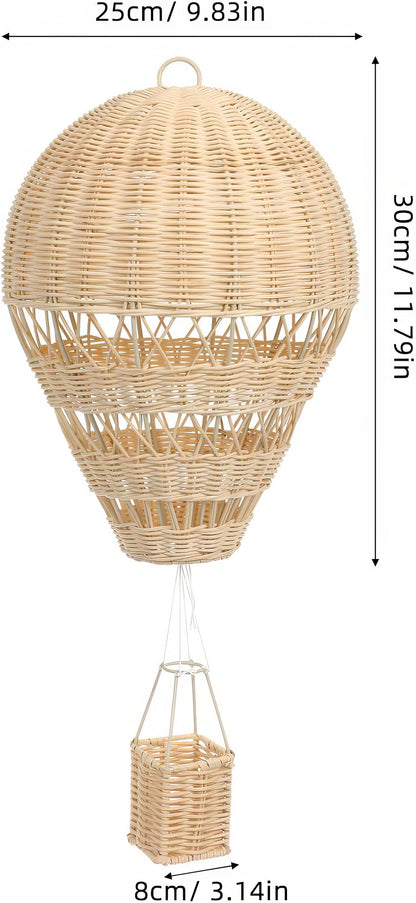 Rattan Balon Çocuk Odası Duvar Dekoru & Bohem Bebek Odası Duvar Süslemesi