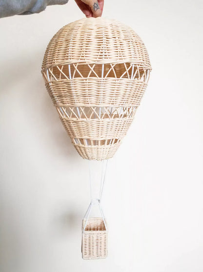 Rattan Balon Çocuk Odası Duvar Dekoru & Bohem Bebek Odası Duvar Süslemesi