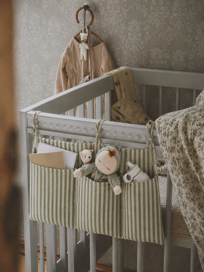 Bebek çocuk beşik yatak Kenarı Düzenleyici Beşik Organizeri Bebek Yatak Kenarı Düzenleyici Cepli Beşik Organizeri 48x23 cm
